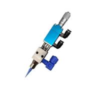 XLWLLNJ Dispensing Valve Pneumatic Micro Adjustment Glue Valve Precision Metering Nozzle Industrial Equipment Stainless Steel Build Suitable for Small Bead, Blue, YS-21B Luer Interface