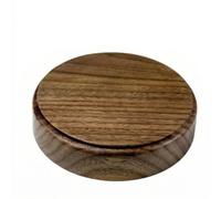 XLWLLNJ Display Stand Walnut Wood Riser Base Pedestal With Solid Round Slab And Stable Surface For Models Curios Teaware Product Photography Suitable for , Diameter 10cm, Height 2cm
