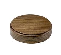 XLWLLNJ Display Stand Walnut Wood Riser Base Pedestal With Solid Round Slab And Stable Surface For Models Curios Teaware Product Photography Suitable for , Diameter 12cm, Height 2cm