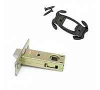 XLWLLNJ Door Lock Latch Holder Repair Part Bracket Fixing Base with Latch Bolt Retainer Crafted from PVC and Aluminum Alloy to Prevent Wobble and Hold the, 45MM, Bolt