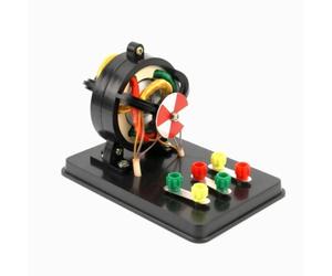 XLWLLNJ Educational Induction Motor Phase Teaching Motor Experiment Equipment Copper Coil Engineering Open Housing Wiring Terminals suitable for physics class science lab teacher 15.7x10.5x10.5cm