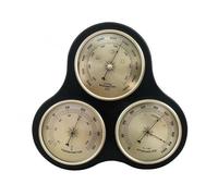 XLWLLNJ Gauge Thermometer Hygrometer Indoor Panel With Wooden Frame And Three Analog Indicators For Office Library Living Room Entrance, Barometer Thermometer Hygrometer