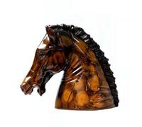 XLWLLNJ Horse Figurine Resin Horse Head Sculpture Modern Bust Statue Tabletop Decorative With Smooth Carved Details Suitable for entryways reception areas, Small, A Style