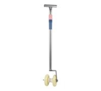 XLWLLNJ Irrigation Tube Lifter Manual Garden Tool Pipe Puller Tubing Guide T Handle Straight Shaft Angled Bracket Rollers Ribbed suitable for gardeners farmers routine irrigation setup field work