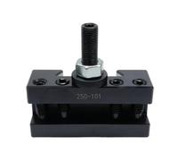 XLWLLNJ Lathe Cutting Clamp Tool Holder Quick Change Tool Post with Threaded Clamp Screw Hexagonal Nut and Knurled Height Adjustment for Workshop Machining, 250-101