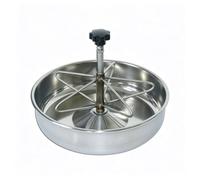 XLWLLNJ Live Feed Container Piglet Feeder Trough Bowl Dish With Divider 304 Stainless Steel Anti Hook Fixing Suitable for young feeding pen management farm routines, 28cm, Fine Stainless Steel 201