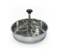 XLWLLNJ Live Feed Container Piglet Feeder Trough Bowl Dish With Divider 304 Stainless Steel Anti Hook Fixing Suitable for young feeding pen management farm routines, 25cm, All 304 Stainless Steel