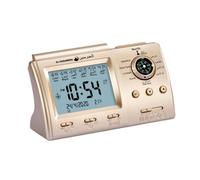 XLWLLNJ Muslim Prayer Alarm Clock Azan Table Clock for Home And Office, Gold