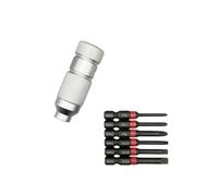 XLWLLNJ Quick Release Adapter Screwdriver Adapter Bit Holder Locking Mechanism Knurled Handle Secure Bit Change for Home Repairs Furniture Assembly Garage Tasks