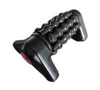 XLWLLNJ Rolling Massaging Electric Percussive Deep Tissue Muscle Massage Tool with Adjustable Multi-Row Rollers and Ergonomic Handle Suitable for Athletes, Black and Rosy red