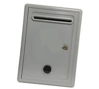 XLWLLNJ Suggestion Box Mail Box Ballot Box with Lock Wall Mounted Window Complaint Box Charity Donation Box Comment Box, Gray