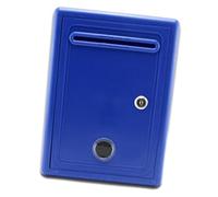 XLWLLNJ Suggestion Box Mail Box Ballot Box with Lock Wall Mounted Window Complaint Box Charity Donation Box Comment Box, Blue