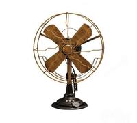 XLWLLNJ Table Fan Ornament | Distressed, metal fan Model, Rustic, Tabletop Decor, for Cafe, Collectors, Black