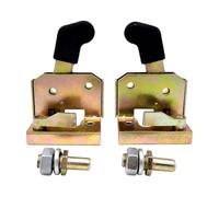 XLWLLNJ Vehicle Door Lock Assembly with Mechanical Latching Mechanism and Locking Cylinder for Electric Utility Vehicle Door Panels Gold Tone Zinc Alloy Body, Style B