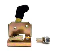 XLWLLNJ Vehicle Door Lock Assembly with Mechanical Latching Mechanism and Locking Cylinder for Electric Utility Vehicle Door Panels Gold Tone Zinc Alloy Body, Style C