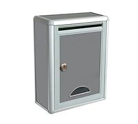 XLWLLNJ Wall Mount Mailbox Vertical Lockable Iron Mail Box with Secure Key Lock Rustproof Drop Box Large Capacity Letter Holder Suitable for Home Business