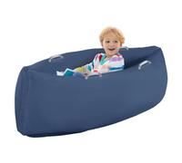 XLYLKS Peapod Sensory Chair 60", Inflatable Autism Sensory Pod - Provide Sensory Relief Therapy for Children 3+ with Special Needs, Games and Reading Loungers, Includes Air Pump (Blue)