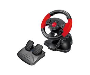xlyne EG103 Gaming Controller Black, Red Steering wheel Digital PC,