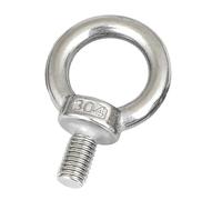 XLyrriun 1/2Pcs M12 M16 304 Stainless Steel Marine Lifting Eye Screws Ring Loop Hole for Cable Rope Eyebolt for Industrial, Residential(M12 2Pcs)