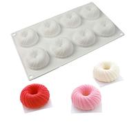 XLZSP 8-Cavity Wool Shape Silicone Bakeware Mold 3D Mousse Cake Baking Molds DIY Tool Dessert Cheese Pastry Truffle Pudding Jelly Soap Candle Clay Resin Making Molds (MK-11)