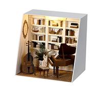 XLZSP DIY Miniature Dollhouse Kit Paper House Accessories Furniture Paper Tip Life PR Series Three-dimensional Paper Art Home Furnishings Puzzle Handcrafted Toys (Moonlight Ensemble)