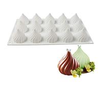 XLZSP Onion Shape Silicone Bakeware Mold 3D Mousse Cake Baking Molds DIY Tool Dessert Cheesecake Baking Pan Mould Pastry Truffle Pudding Jelly Soap Candle Clay Resin Making Molds (MK-9)