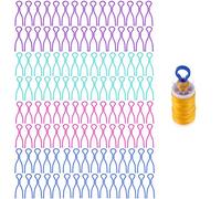 XM-Amigo 120 Pieces Bobbin Thread Holders Thread Buddies Clips Sewing Machine Accessories for Thread Spool Organizing, 30Pcs*4 Colors