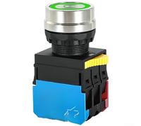 XM38E-11DNJ 22mm Red Self Resetting Push Button Switch IP65 Waterproof Silver Contacts 10A Momentary Industrial Machinery Control(B)