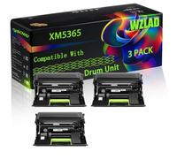 XM5365 Compatible for Lexmark Drum Unit with Chip M 5200 Series M 5255 M 5260 M 5265 M 5270 MB 2770 Printers (3 Pack Black)