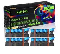 XM9145 Compatible for Lexmark Waste Box with Chip C 9235 CS 921 de 921 dh 923 de CX 920 de 921 Printers (4 Pack Black)