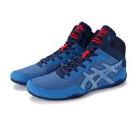 XMACKEEDGH Non Slip Breathable Mesh Boxing Shoes, Lightweight Men's Wrestling Shoes for Fitness Training Workout Fighting Sports(Blue 1,5 UK)