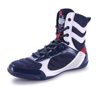XMACKEEDGH Unisex-Adult Boxing Shoes, Non Slip Men's Wrestling Shoes Breathable Comfortable for Fighting Kick Gym Workout(Blue,7 UK)