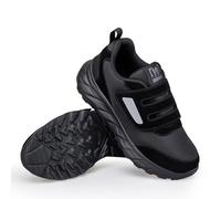 XMACKEEDGH Women's Neuropathy Shoes, Adjustable Strap Wide, Extra Wide, Orthopedic Breathable, Diabetic Shoes, Black, 7 UK