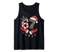 Xmas 67 Hands Candy Canes Santa Christmas 67 School Humor Tank Top
