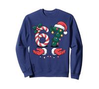 Xmas 67 Santa Hands Candy Canes Christmas 67 Funny Sweatshirt