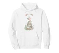 Xmas Bookish Girly Cozy Reading Christmas Aesthetic Pullover Hoodie