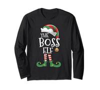 Xmas Boss Elf Matching Family Group Christmas Elf Funny Long Sleeve T-Shirt