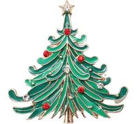 Xmas Brooch Sparkling Decoration s Christmas Tree Breastpin Fashion Jewelry For New Year Strong and Long-Lasting