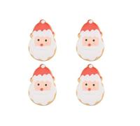 XMAS Cookie - Santa - Enjoy A Delicious Christmas Themed Cookie. Perfect As An After Dinner Treat - Coated In Tasty And Colourful Frosting - Size: 40g | Pack Of 4