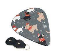 Xmas Cute Dogs Guitar Pickfor Pickups For Acoustic Electric Guitar Bass Ukulele