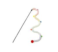 Xmas Decor Extra Long Plushs Strips Quiet And Cute Cats Teasing Sticks Kitty Christmas Toys Pet Supplies Caterpillars Plushs Balls Festive Holiday Decor