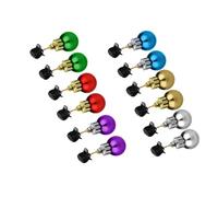 Xmas Decor Figurine Beard Ornaments The 12pc Colorful Christmas Facial Hair Baubles for Men in The Holiday Easy Attach Mini Mustache Decor for Holiday Celebrations
