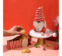 Xmas Decor for Festive Celebrations Christmas Candy Box Santa Claus Cookies Wrought Iron Cookies Chocolate Portable Box Childrens Accessories Decor for Holiday Celebrations