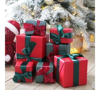 Xmas Decor for Home Matte Christmas Decorations Accessories Box Christmas Under Tree Decorations Set of 7 Home Decoration