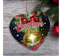 Xmas Decoration Is All About Jesus Christmas Hanging Novelty Crafts For Women Outdoor Family