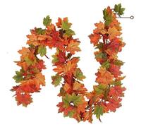 Xmas Decoration Thanksgiving Holiday Rattan Maple Leaf Rattan Decoration Simulation Maple Leaf Simulation Landscaping Artistic Tree Ornaments for Festive