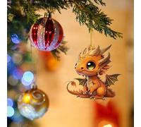 Xmas Decorations 2D Adorable Flying Baby Christmas Ornament Unique Shape And Design Adding A Glimmer To The Holiday Atmosphere (F, One Size)