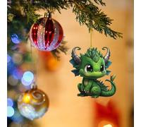 Xmas Decorations 2D Adorable Flying Baby Christmas Ornament Unique Shape And Design Adding A Glimmer To The Holiday Atmosphere (D, One Size)