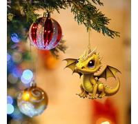 Xmas Decorations 2D Adorable Flying Baby Christmas Ornament Unique Shape And Design Adding A Glimmer To The Holiday Atmosphere (C, One Size)