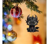 Xmas Decorations 2D Adorable Flying Baby Christmas Ornament Unique Shape And Design Adding A Glimmer To The Holiday Atmosphere (E, One Size)
